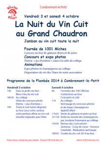 1001 Nuit du vin cuit 2014